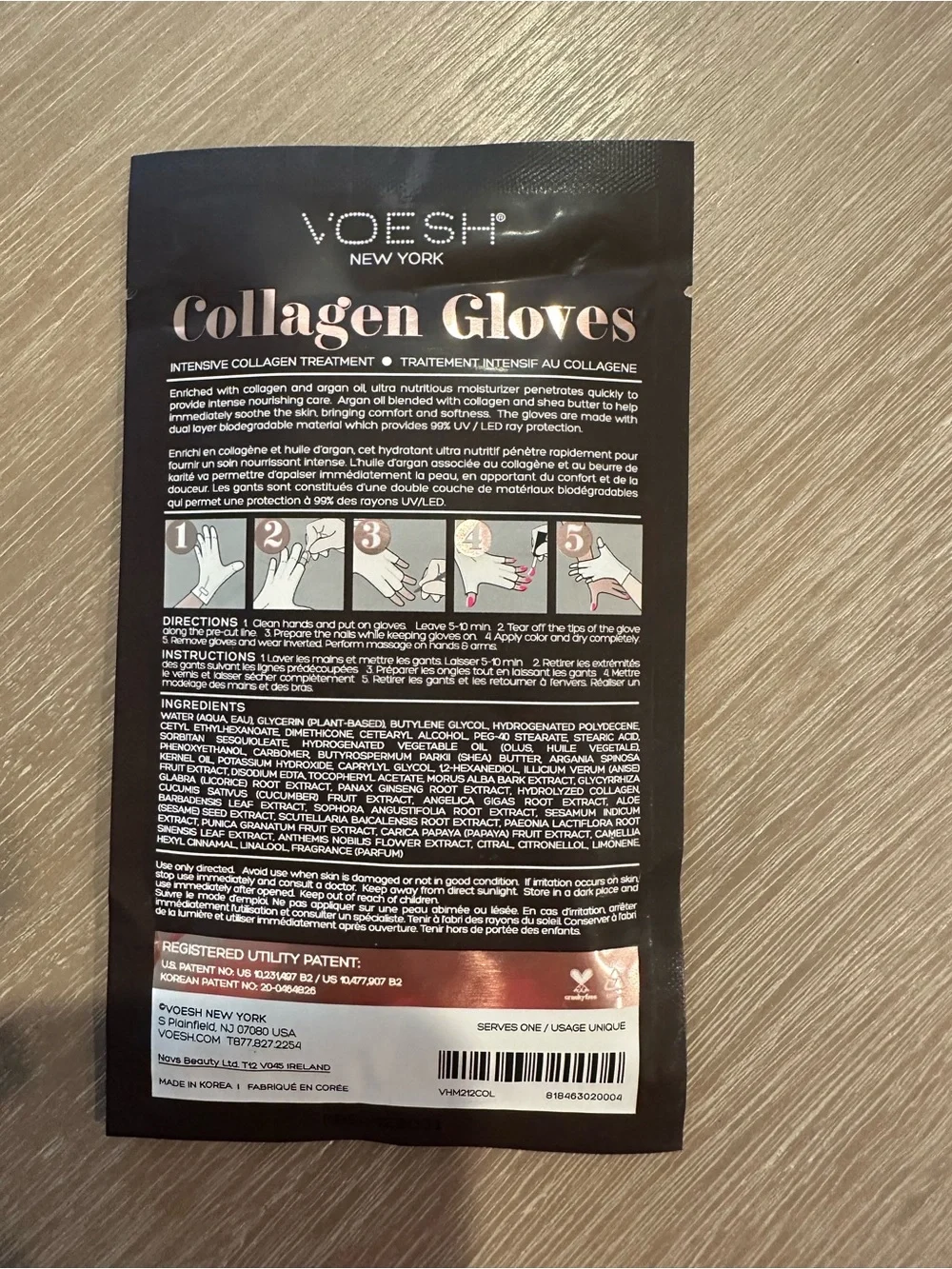 VOESH Collagen Gloves Intensive Hand Treatment